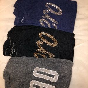 3 AEROPOSTALE short sleeve tees
